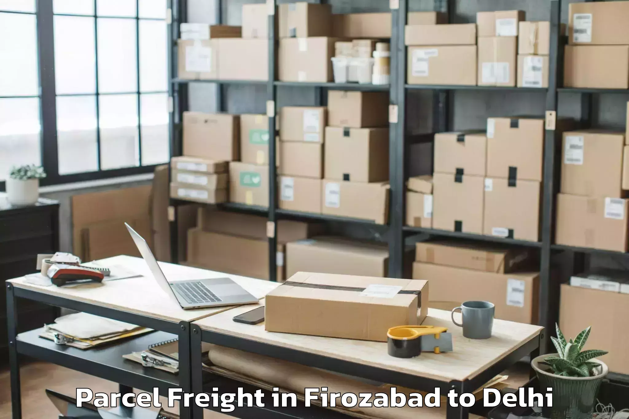 Book Firozabad to Parsvnath Mall Akshardham Parcel Freight